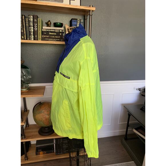 1990s Ocean Pacific Neon Windbreaker, Pullover, Men's L, Athletic, Lightweight - Picture 4 of 10